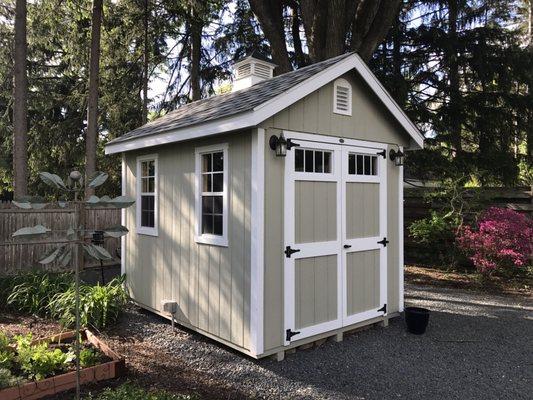 My 8x10 A-frame shed- very happy with it!