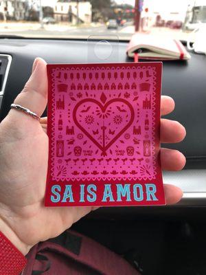 SA is Amor sticker!