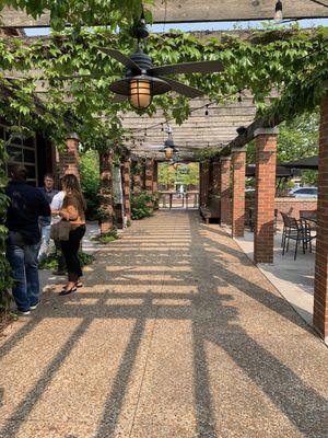 Outside patio is BEAUTIFUL