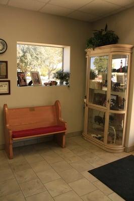 One of the sitting areas in our lobby.