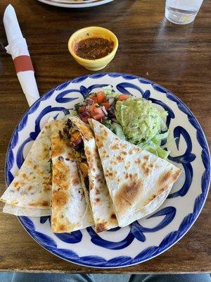 Sweet Potatoes and Black Bean Quesadilla (VEGAN)