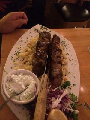 Lamb souvlaki