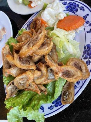 Deep fried pork intestine ; love it! $14