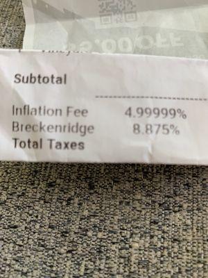 Inflation tax!