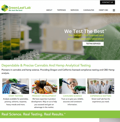 WordPress Website Design for Greenleaflab.org