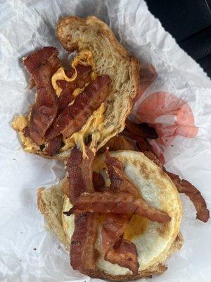 Bacon egg cheese Croissant