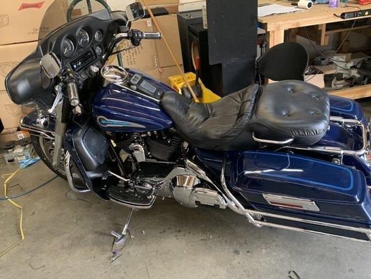 Harley Davidson With a Sweet Rockford Fosgate System Installed