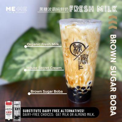 Brown Sugar Boba Fresh Milk