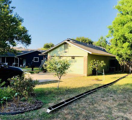 Seamless gutters guaranteed not to leak