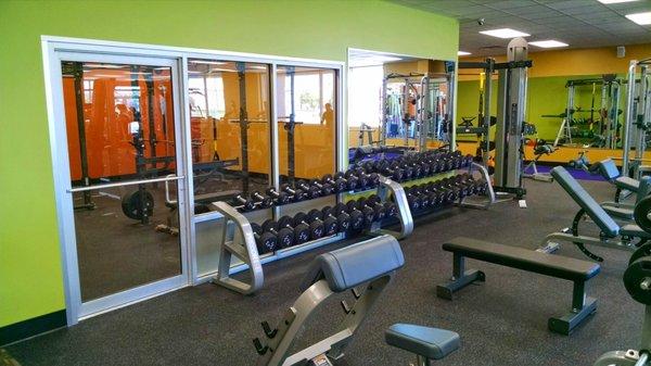 Commercial storefront installed for Anytime Fitness