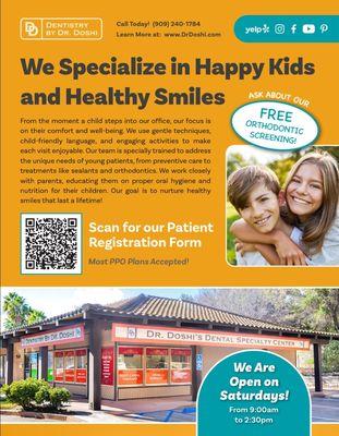 Specializing in Dentistry for kids