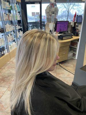 Gorgeous highlights/lowlights with minimal toner if any.....