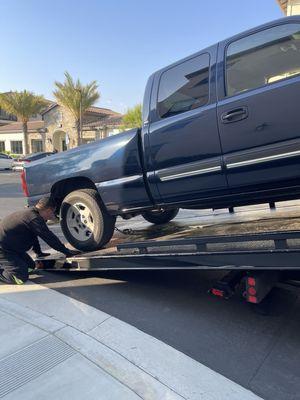 Best tow truck driver we have ever met - using auto club. Red tow truck - BEST DRIVER