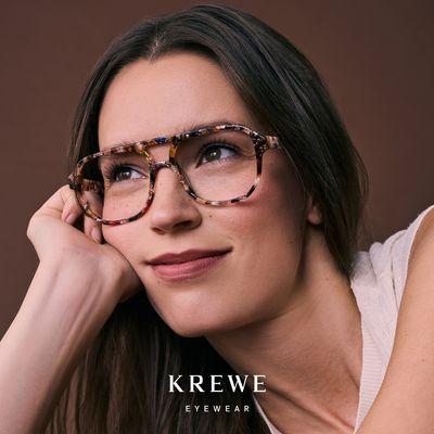 Krewe Eyewear available at our new optical!