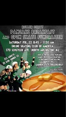 Feb 22nd: Pancakes & Open Skate!!!!