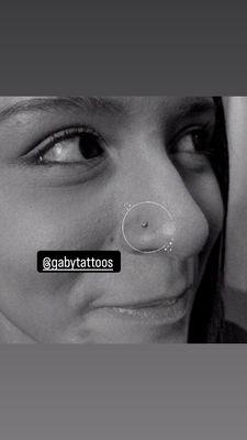 Nose piercing