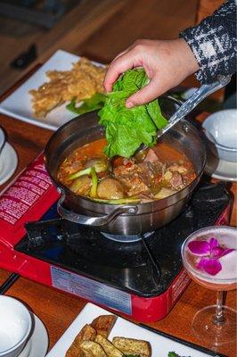 Goat hotpot