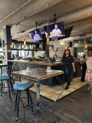 Inside bar area