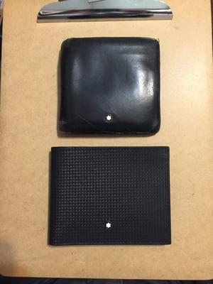 12 year old Montblanc vs new Extreme wallet.