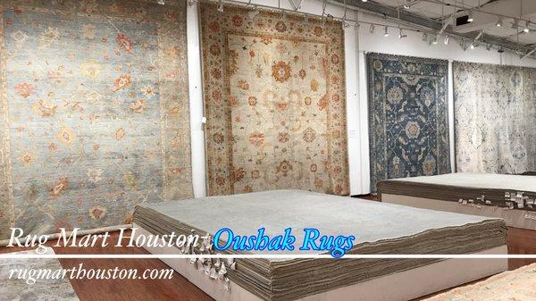 Visit Rug Mart in Houston Stocking large selection of Handcrafted Oushak Rugs / Carpets Available in sizes from 6x9 to 12x18 & Custom Sizes.