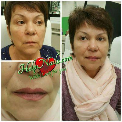 Permanent make up #lips Healed results. Our pigments never change color. Guaranteed