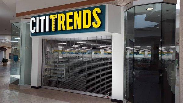 Citi Trends at Citadel Mall in Charleston, in the Dillard's wing