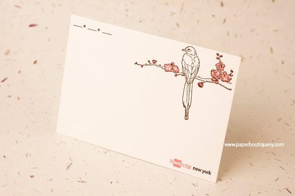 Letterpressed note card