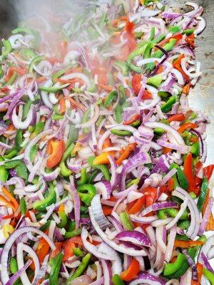 Grilled Veggies for NY Steak Sandwiches