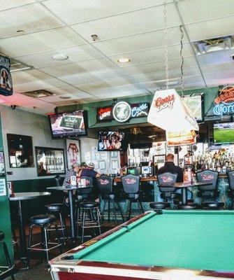 Pool and about 20 sports TVs