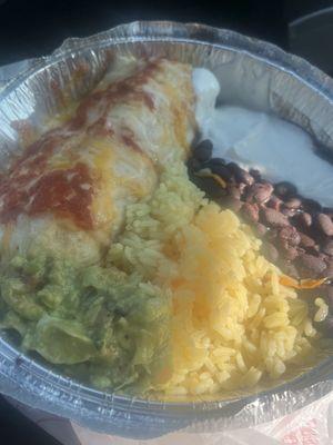 Chicken Burrito Platter