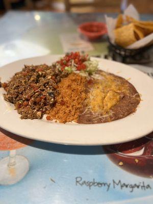 Machaca and eggs