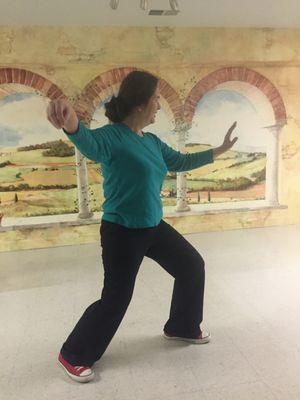 Yang Tai Chi posture Single Whip