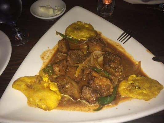 Tostones & pork