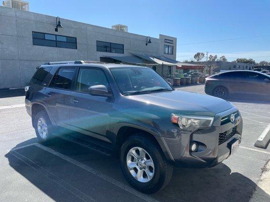 Toyota 4Runner looking as good as new. Smooth wax finish!