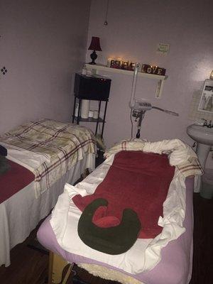 Couples massage room