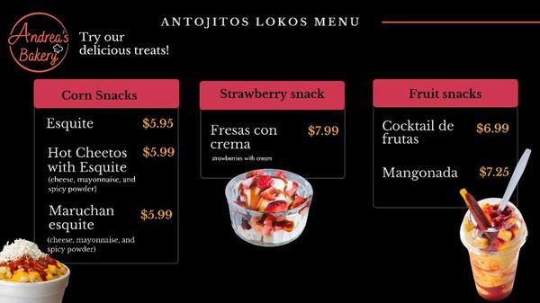 Antojitos Lokos Menu Try Our Delicious Treats!