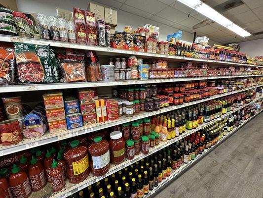 Lots of Asian sauces!