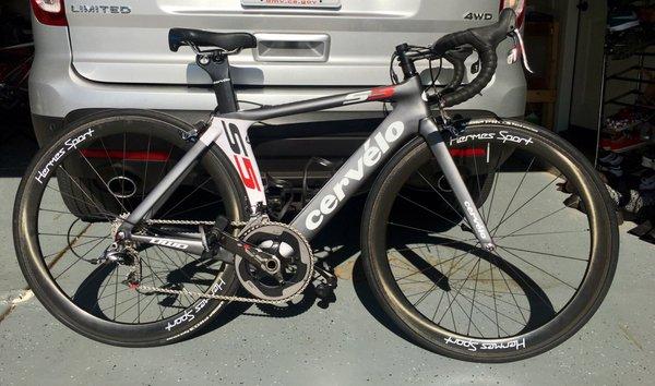 Cervelo S5 VWD fully built and ready to ride.