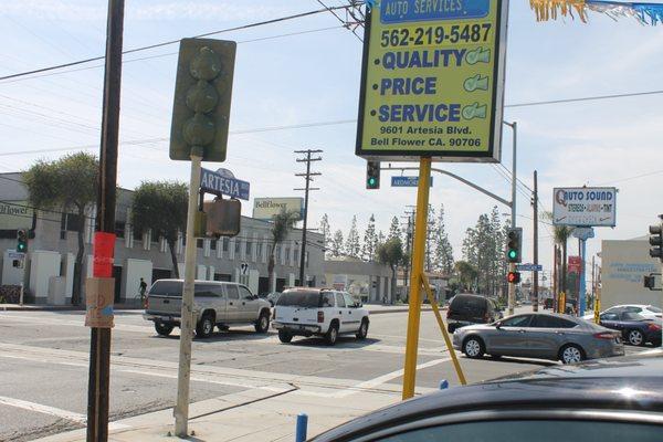 Cross streets: Artesia Blvd/Ardmore