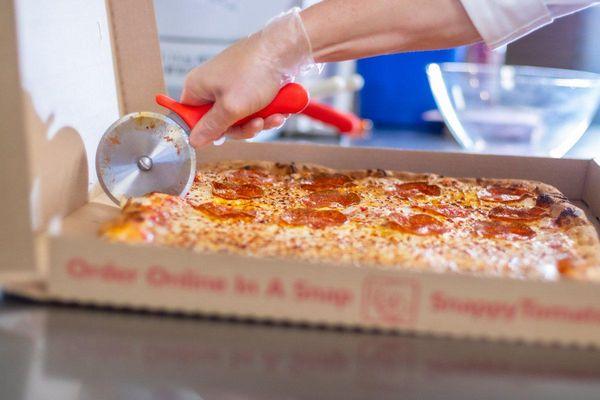 Enjoy a Snappy Tomato Pizza - Lunch, Dinner or Evening SnackDelivery, Pick-Up or Carry-OutReady for Delivery