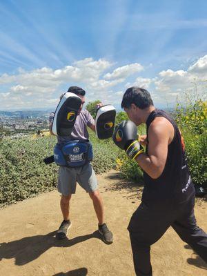 Private boxing training with FightFit Personal Trainers | Self defense and an incredible workout in one. | Personal training in Los Angeles