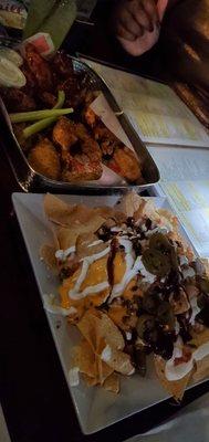 Wings and nachos