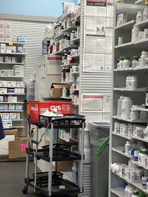 Pharmacy stock area