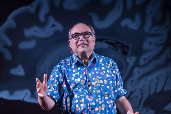 Photo of performer Josh Kornbluth during "Citizen Brain" by Steve Laschever