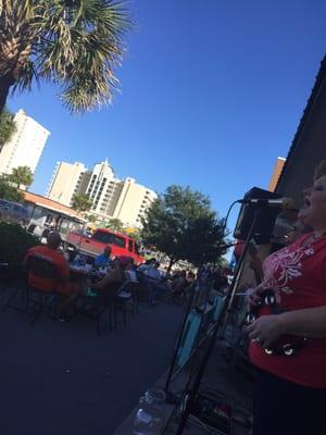 Life band on the porch