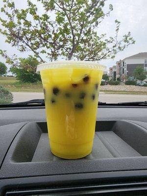 Pineapple bubble tea