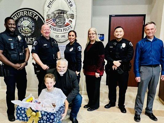 Thank you present to our Murrieta Police Dept.