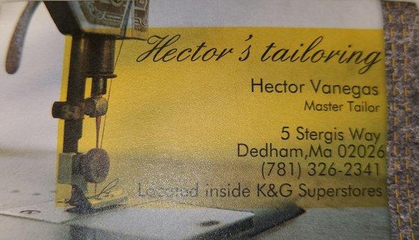 Hector Vanegas Business card