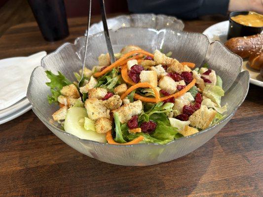 Salad look at all the fresh ingredients.