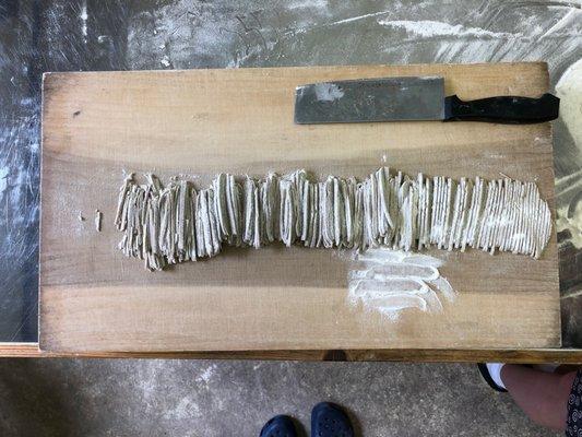 Experience learning how to make soba noodles in Shikoku.